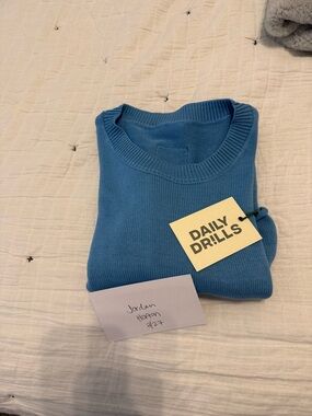 Daily Drills Beach Knit Cropped Sleeve - Malibu